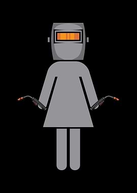 Woman Wearing Welding