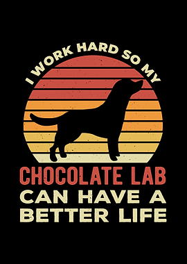 Funny Chocolate Lab