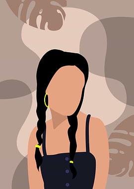 Minimalist Braided Woman