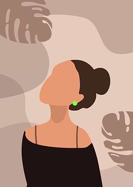 Minimalist Bun Woman