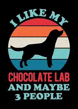 Funny Chocolate Lab