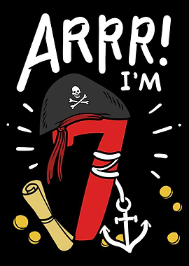 7th Birthday Pirate Seven