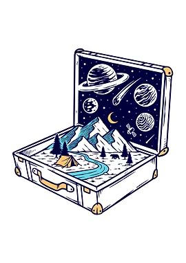 Adventure old suitcases