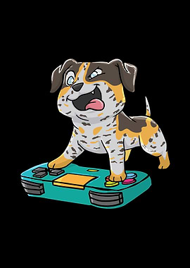 Catahoula Gamepad Kawaii
