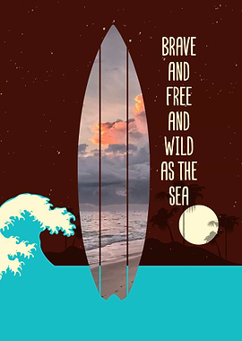 Surfing Cool Wall Decor