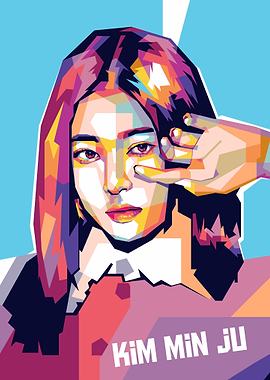 Kim Min ju pop art 3