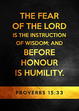Proverbs 15 33