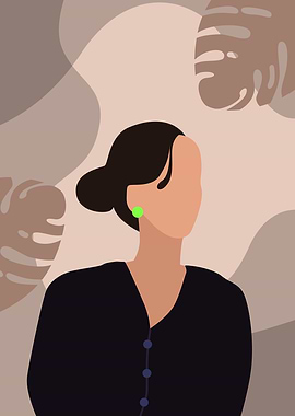 Minimalist Bun Woman