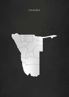 Silver Namibia Map