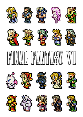 Final Fantasy Pixel VI Art