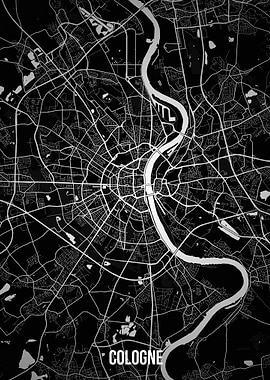 Cologne dark map