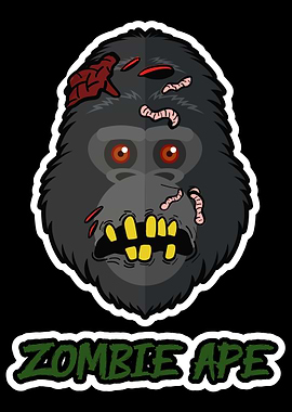 Zombie Ape Halloween Fan