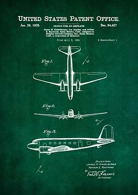 26 Douglas DC2 Plane Pat