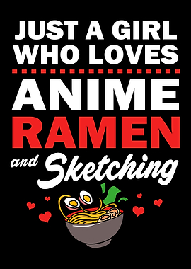 Ramen Anime And Sketching