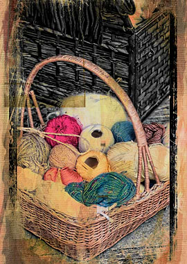wool in basket