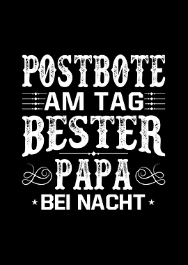 Postbote Vatertag Geschenk