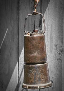 old copper lantern
