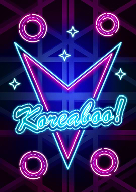 Koreaboo neon art sign