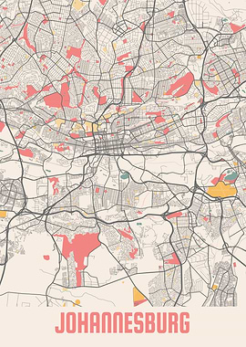 Johannesburg Chalk Map