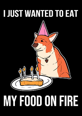Food On Fire Dog Lover Gif