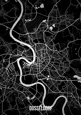 Dusseldorf dark map