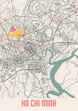 Ho Chi Minh Chalk Map