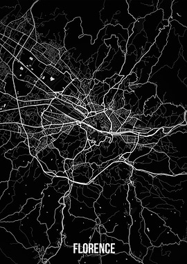Florence dark map