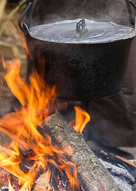 pot on the fire