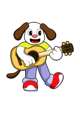 Dog Music Guitar