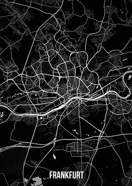 Frankfurt dark map