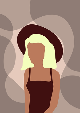 Minimalist Blonde Woman