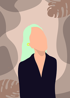 Minimalist Pierced Woman