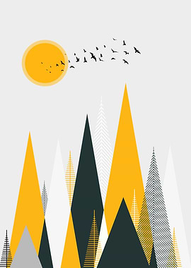 scandinavian mountain art