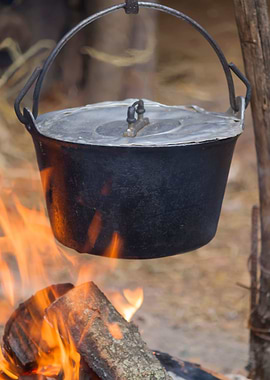 pot on the fire