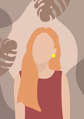 Minimalist Blonde Woman