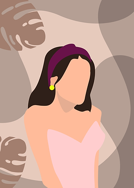 Minimalist Beautiful Woman