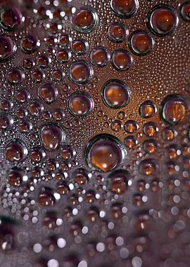 Drops wet close up prints