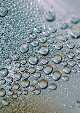 Drops wet close up prints