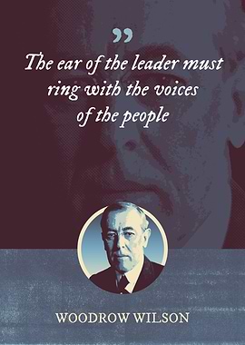 The ear of the leader must
