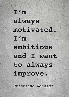 CR7 C Ronaldo Quote L010