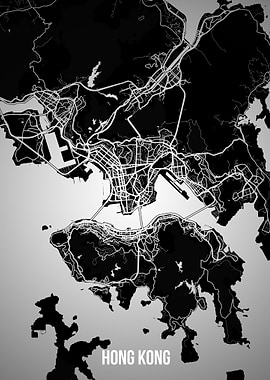 Hong Kong dark map