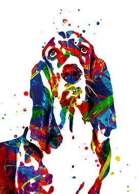 Basset Hound Art