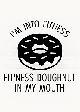 Fitness Doughnut In Mouth