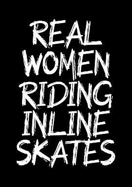 women riding inline skates