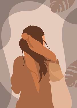 Minimalist Ponytail Woman