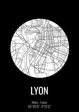 Lyon map