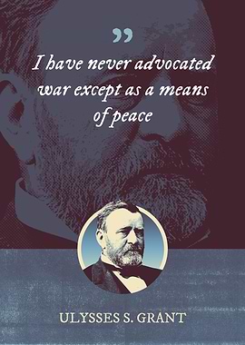 I have never advocated war