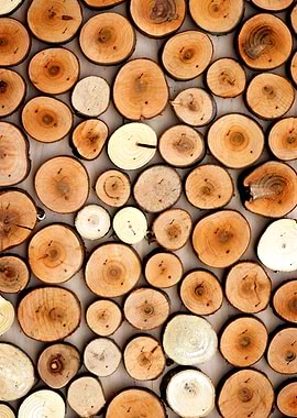 Colorful Wooden Cuttings