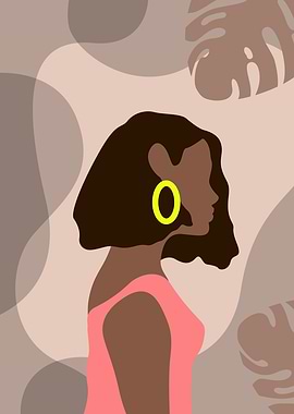 Minimalist Beautiful Woman