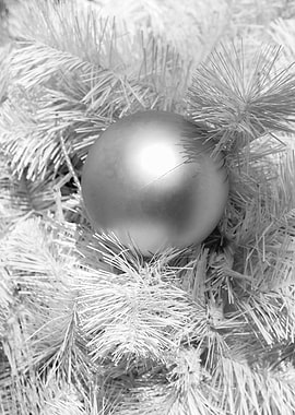 Silver Christmas Ball